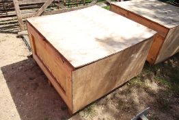 Plywood shipping crate. V