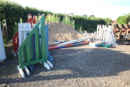 Large quantity of horse and pony jumps, wings, poles and cups. For sale due to sale of farm.
