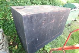 Large metal fuel tank.