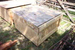 Plywood shipping crate. V
