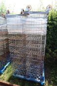 Pallet of 30 wire crates. V