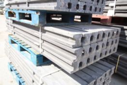 Pack of 24 PrimaPost 7ft intermediate concrete posts in charcoal grey. B-Grade. (83). Collection