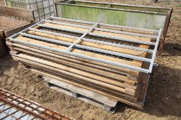 Quantity of wood calf pen sections. For sale due to sale of cattle.