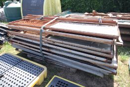 Quantity of 8ft x 4ft half mesh panels. V