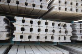 Pack of 24 PrimaPost 8ft intermediate concrete posts in charcoal grey. B-Grade. (95). Collection