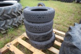 4x 185/70R13C tyres for Ifor Williams trailer.