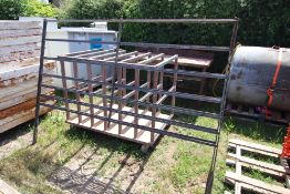 2x sections of unused estate fencing.