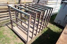 Storage rack on wheels.