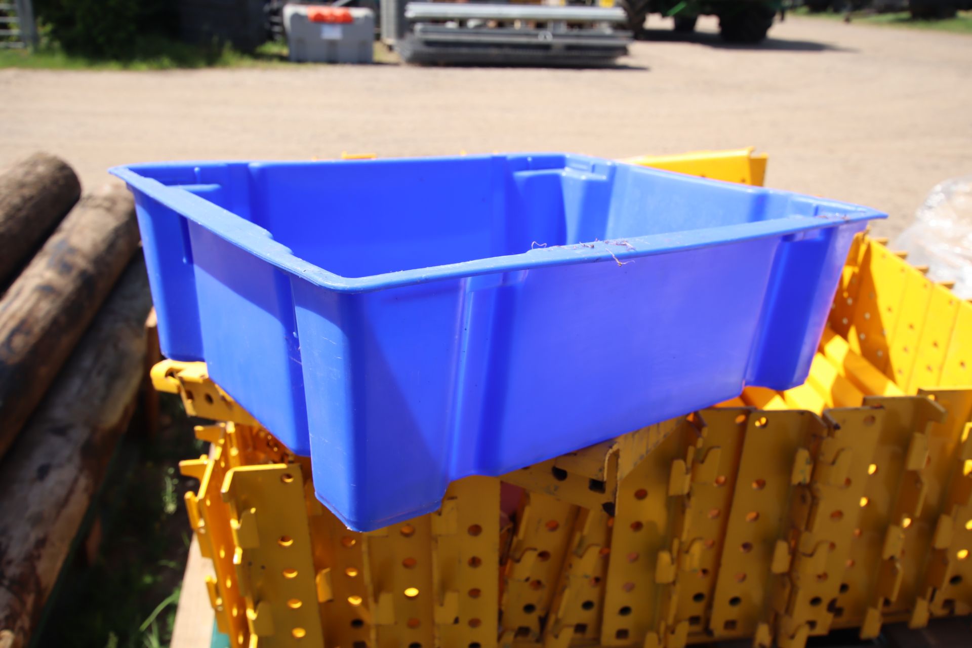 c. 200 blue plastic stacking trays. - Image 2 of 2