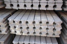 Pack of 24 PrimaPost 8ft intermediate concrete posts in charcoal grey. B-Grade. (92). Collection