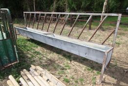 15ft section of free standing feed fence and manger. For sale due to sale of cattle.