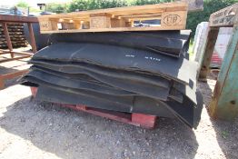 Pallet of rubber matting. V