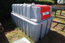 Tuffa Tanks 2,500L bunded fuel station. With 240V pump and hose. Key held. V