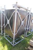 Galvanised and plastic bottom discharge hopper. V