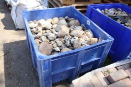 Dolav of builder's flints.