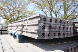 Pack of 24 PrimaPost 8ft intermediate concrete posts in charcoal grey. B-Grade. (89). Collection