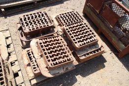 7x yard or roadway gullies with frames.