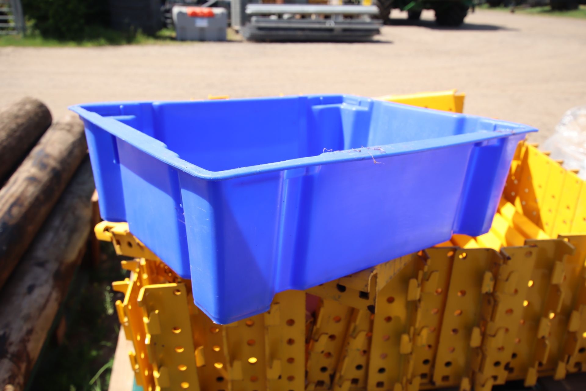 c. 200 blue plastic stacking trays. - Image 2 of 2