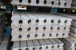 Pack of 24 PrimaPost 8ft intermediate concrete posts in charcoal grey. B-Grade. (101). Collection