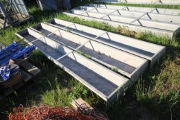 3x 9ft galvanised sheep troughs. V