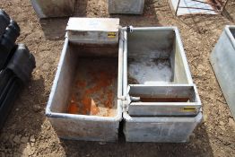 2x IAE 3ft galvanised cattle water troughs. For sale due to sale of cattle.