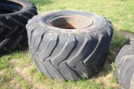48x25.00-20 flotation wheel and tyre. 10-stud cent