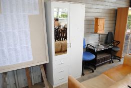 A modern laminate combination wardrobe