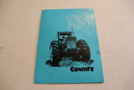 COUNTY 1004 TRACTOR SALES BROCHURE.