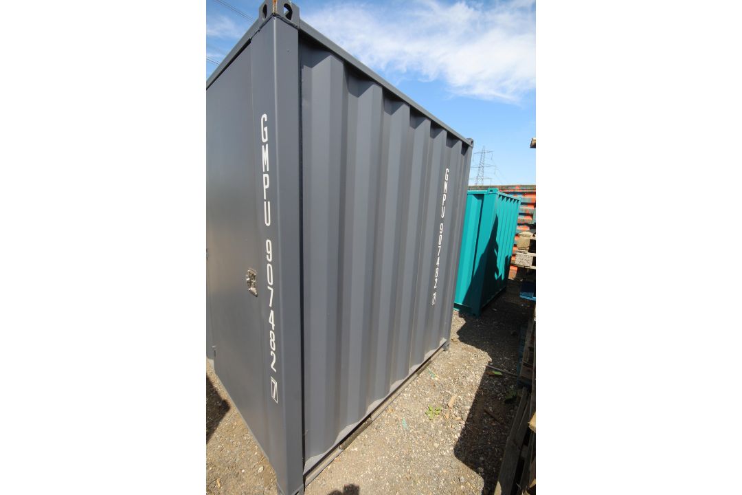 V Unused 8ft container. With side door and window. Key held. V - Image 3 of 11