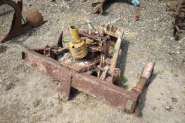 Linkage mounted timber winch. For restoration.