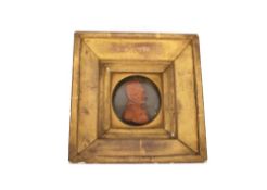 A 19th Century wax profile of the Duke of Wellington in gilt frame, approx. 21cm x 20cm overall