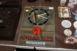 A mid-20th Century Adnam's ales advertising clock