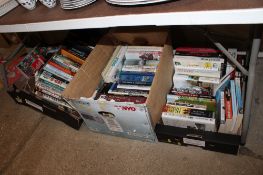 Four boxes of various books