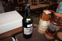 A bottle of Harvey's 1983 vintage port