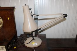 An Anglepoise style table lamp