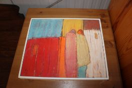Poul Johansen, oil on board study 'Mennesker'