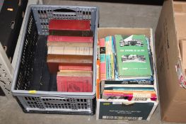 Two boxes of various books