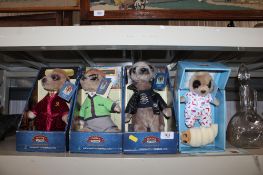 Four Compare The Meerkat toys