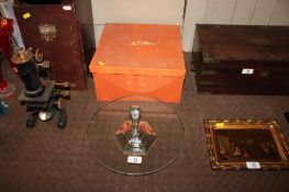 A Saint Hilaire boxed cake stand, approx. 31cm dia.