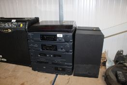 A Matsui hi-fi and a pair of speakers