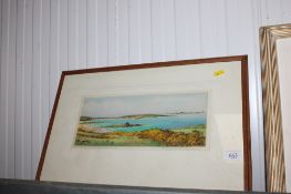 R Cresswell Boak A.R.C.A, pencil signed coloured etching of Sicily