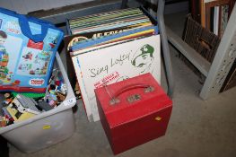 Two cases of various records to include signed examples; Don Estelle & Windsor Davies, Bert
