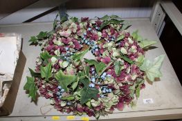 A Neptune faux wreath