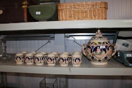 A German pottery punch set