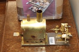 A Vee twin steam engine double acting and reversable