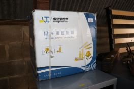 A box containing a quantity of wall plugs and screws