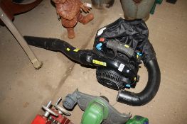 A MacAllister MBVP25 petrol leaf blower / vac