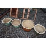 Four garden planters