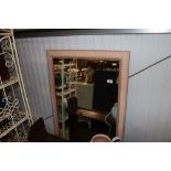 A modern gilt framed wall mirror