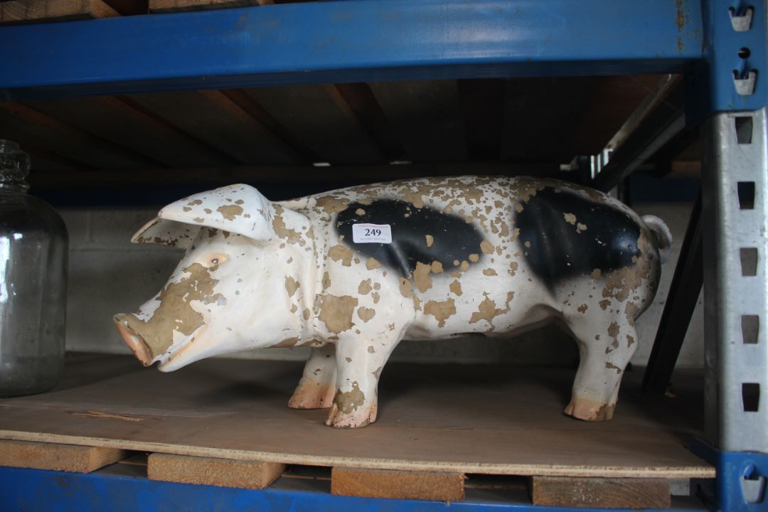 A Butchers shop display pig, approx. 24" long - Image 1 of 2